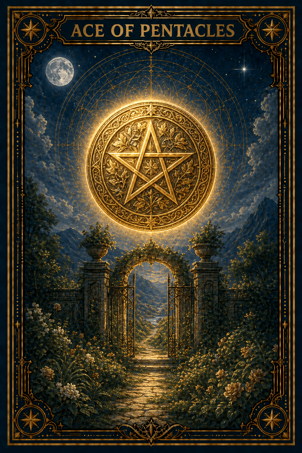 Ace of Pentacles tarot card