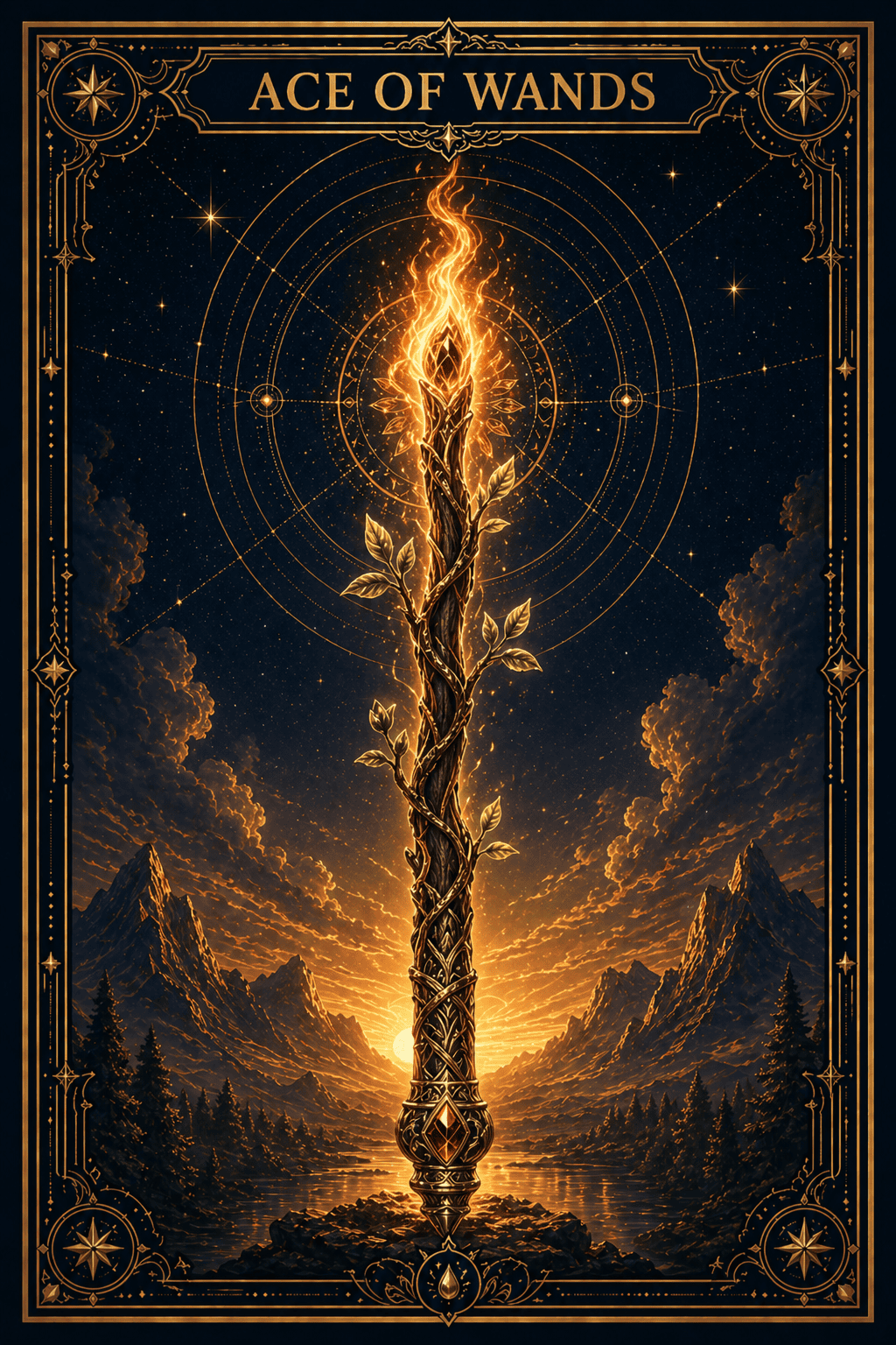 Ace of Wands tarot card