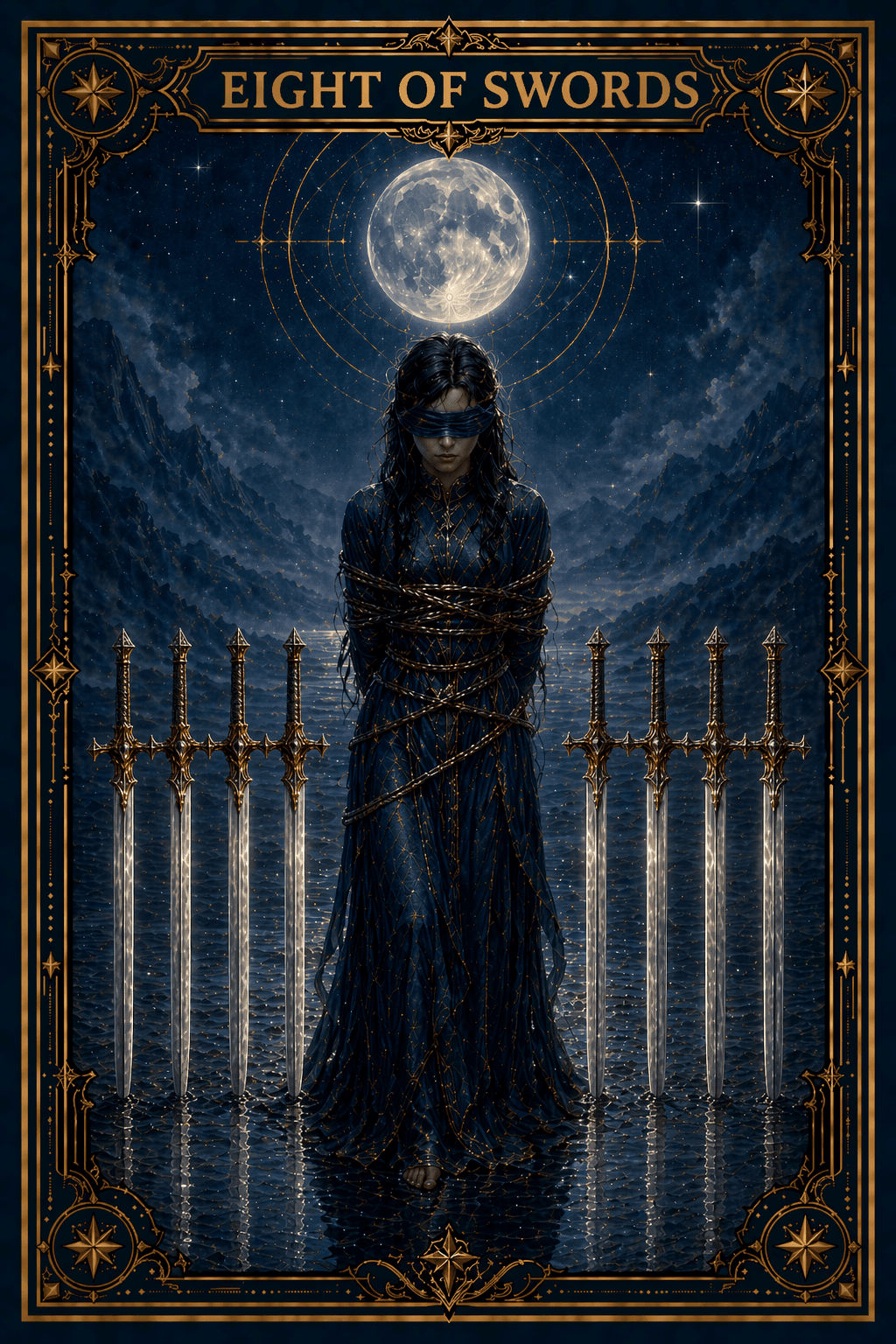 Eight of Swords tarot card