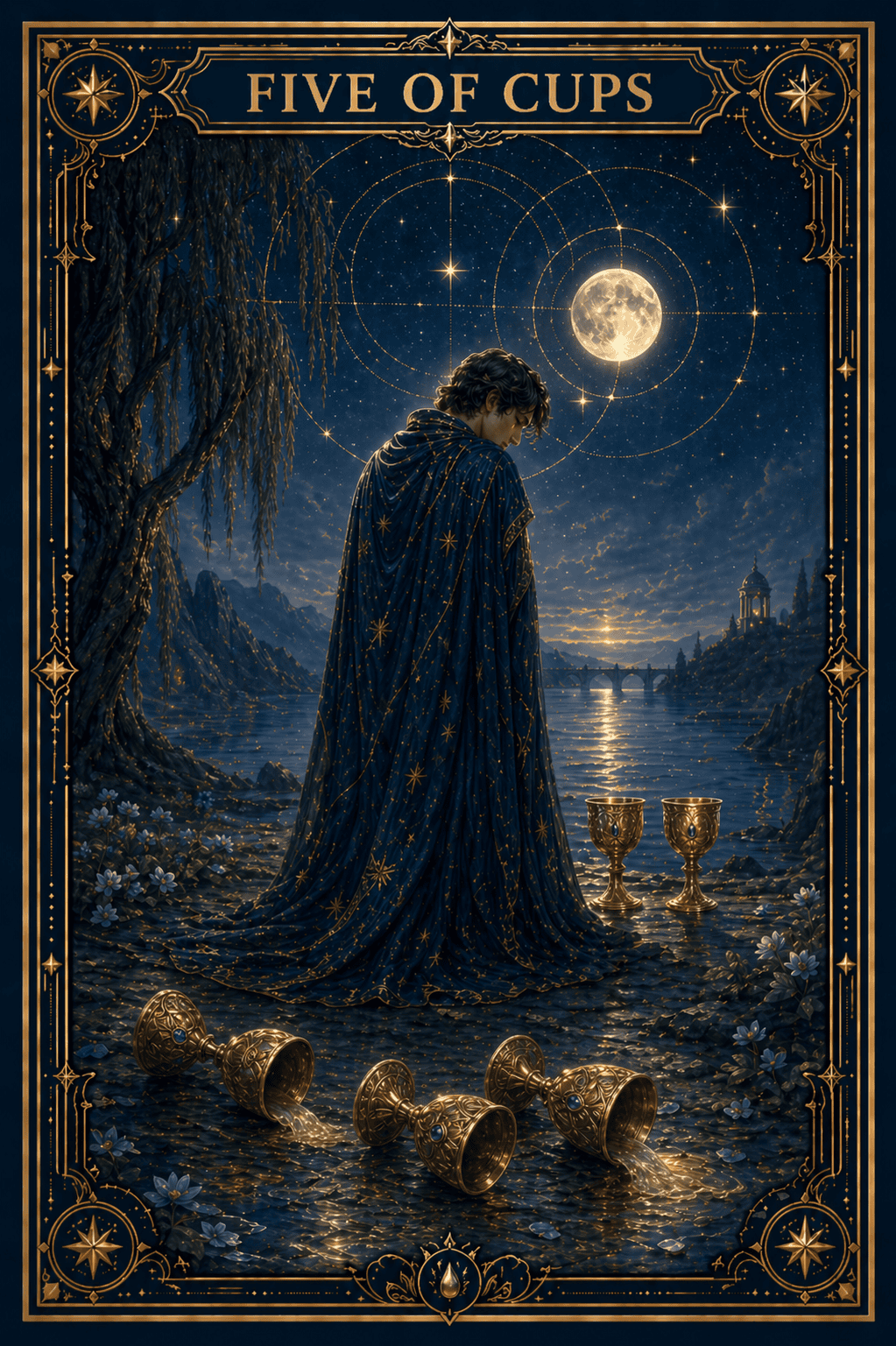 Five of Cups tarot card