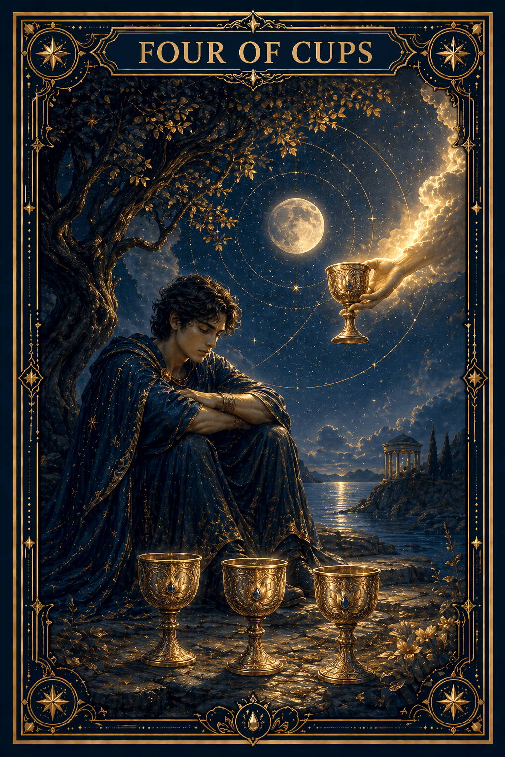 Four of Cups tarot card