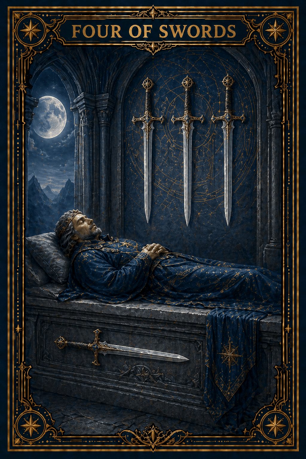 Four of Swords tarot card