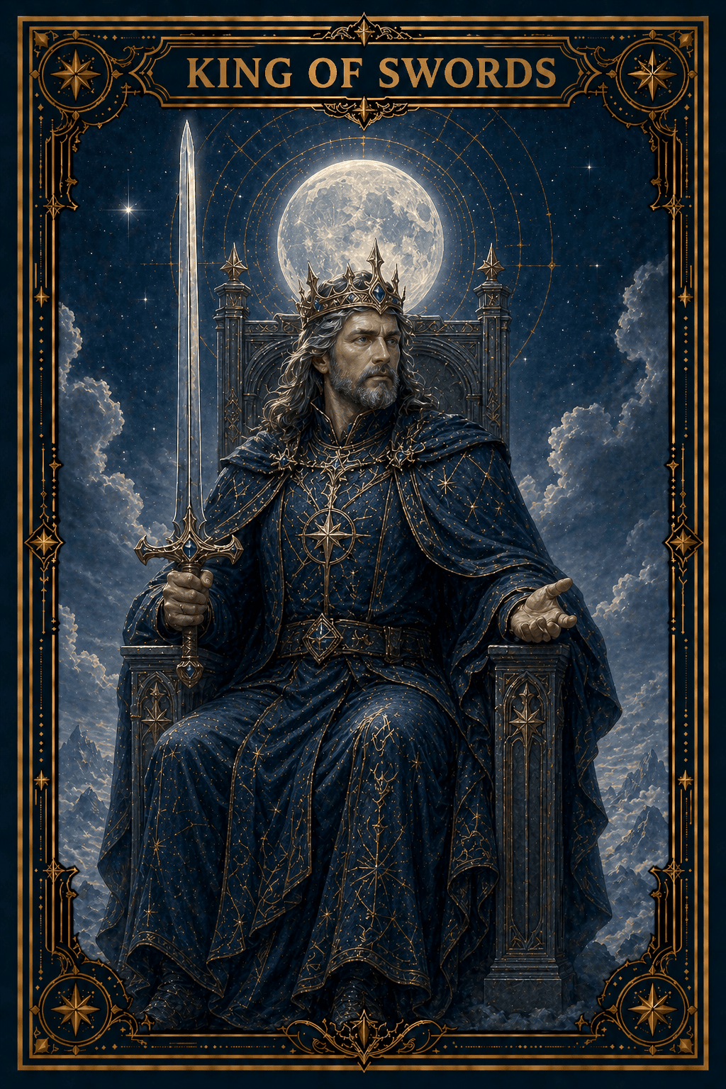 King of Swords tarot card