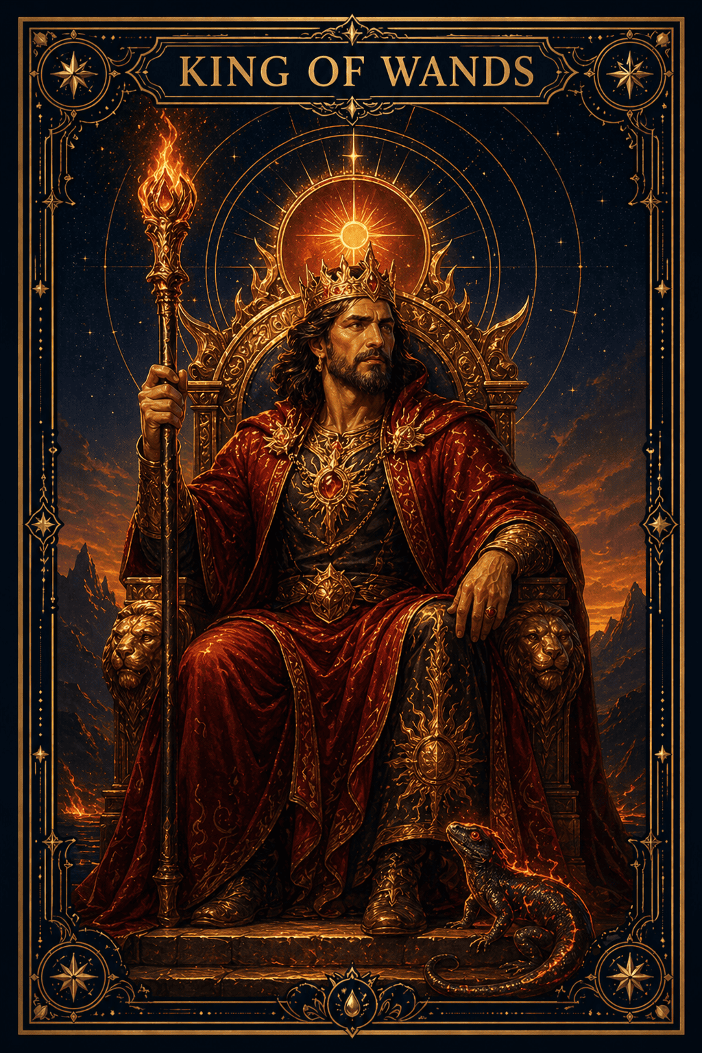King of Wands tarot card