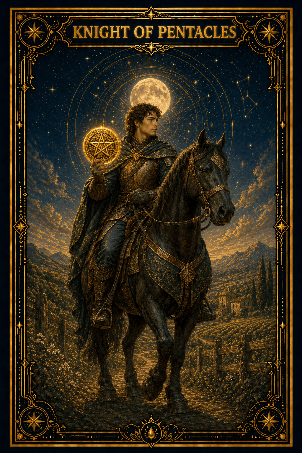 Knight of Pentacles tarot card
