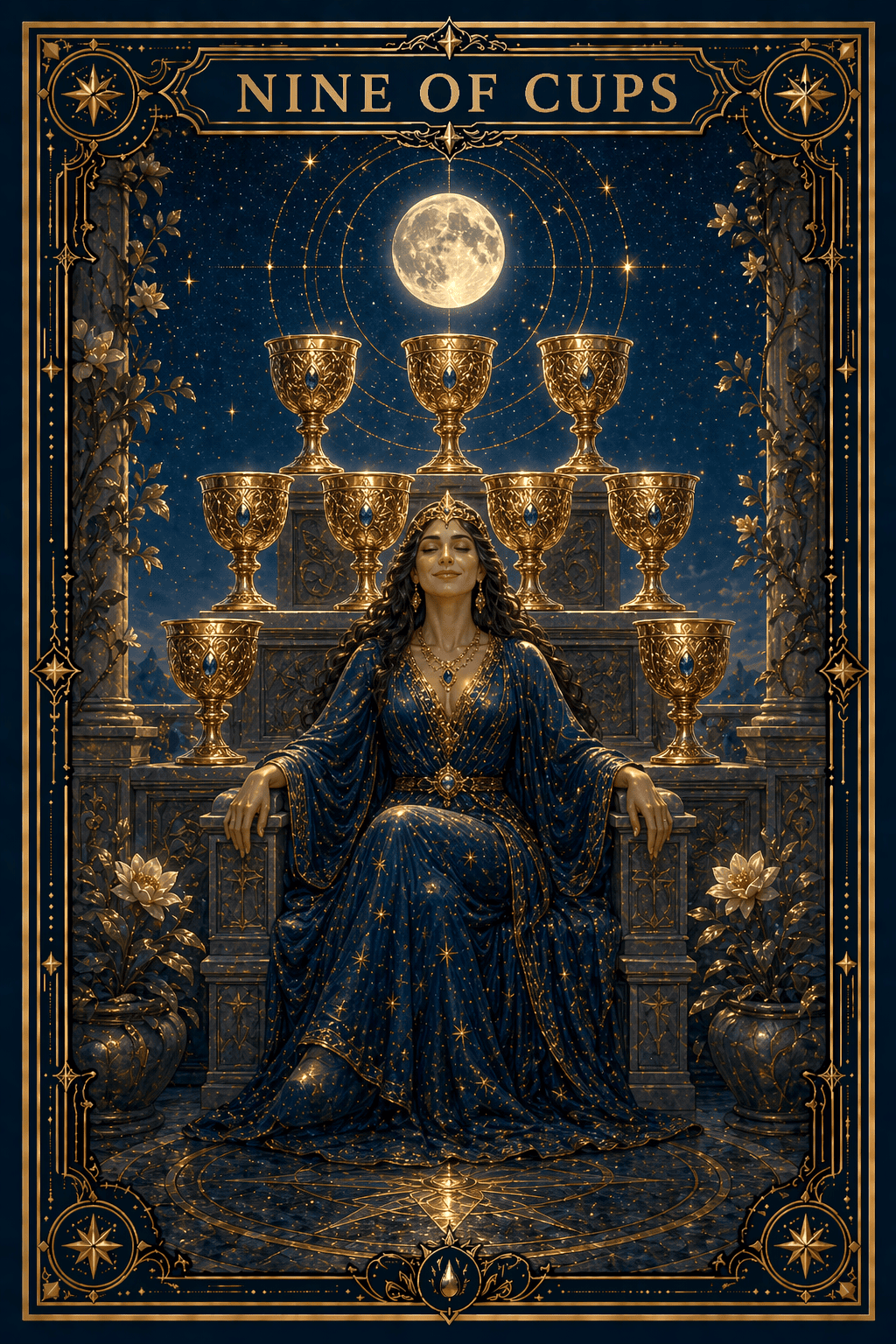 Nine of Cups tarot card