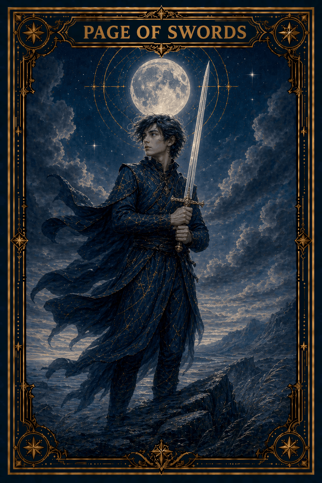 Page of Swords tarot card