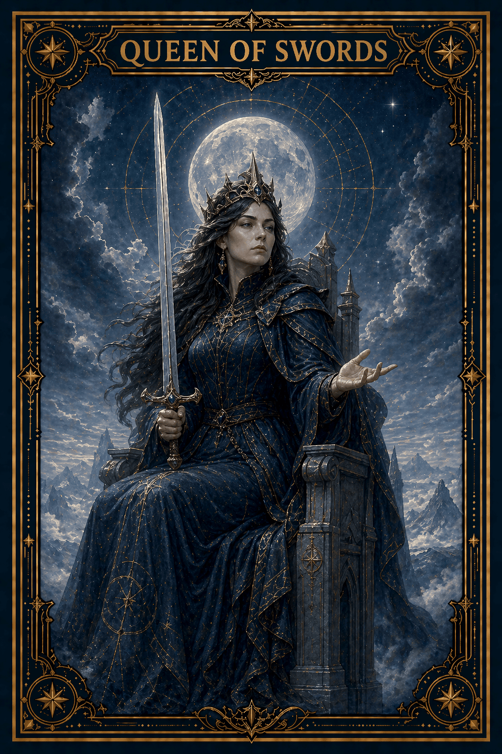 Queen of Swords tarot card