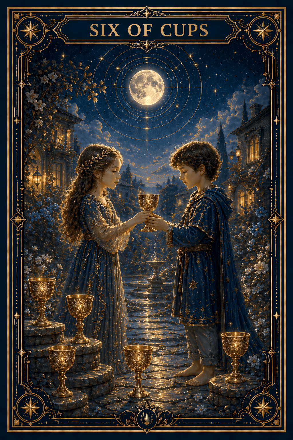 Six of Cups tarot card