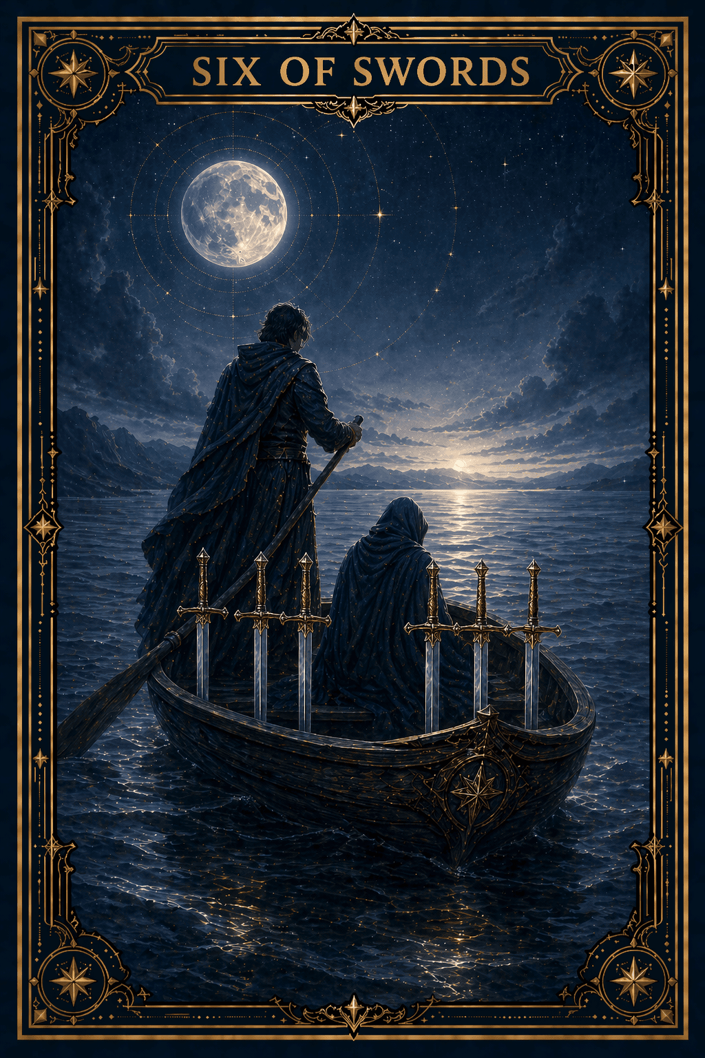 Six of Swords tarot card