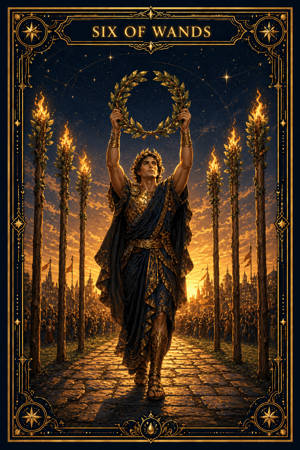 Six of Wands tarot card