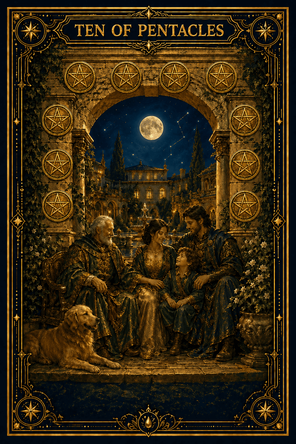 Ten of Pentacles tarot card