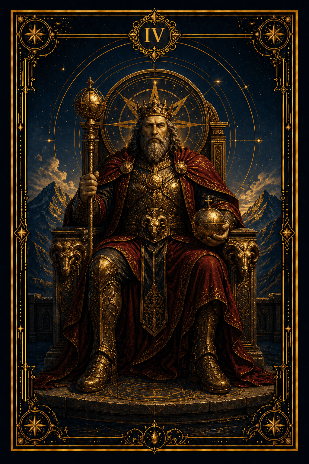 The Emperor tarot card
