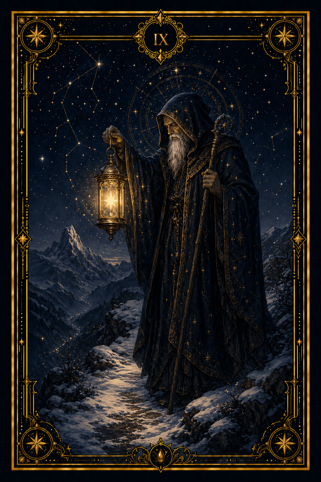 The Hermit tarot card