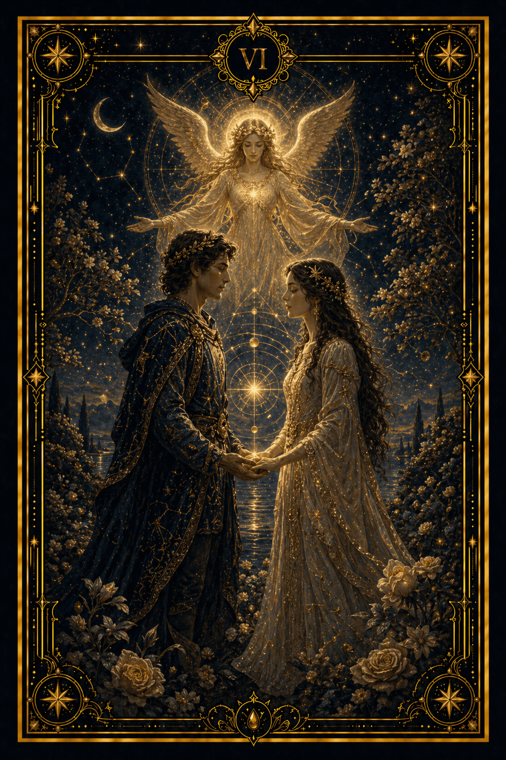 The Lovers tarot card