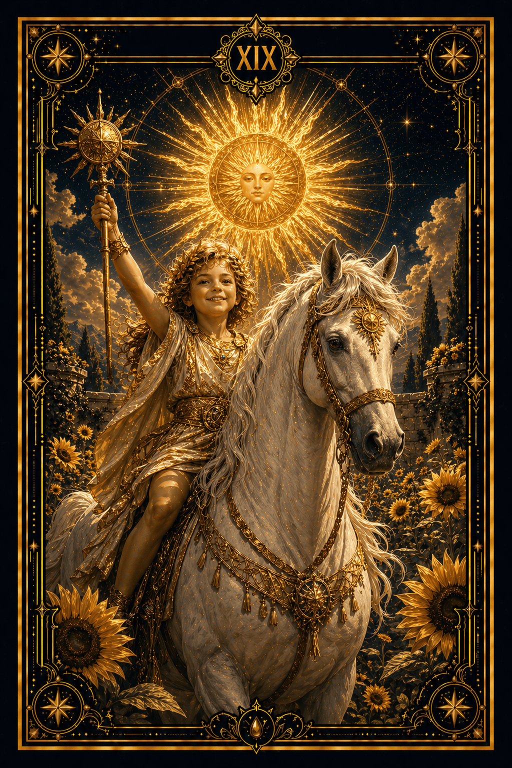 The Sun tarot card